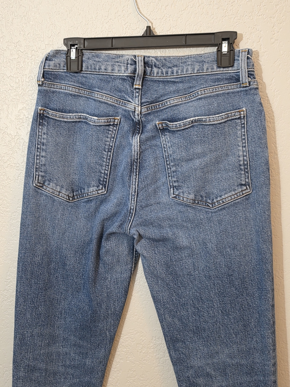 Agolde Willow Mid Rise Slim Straight Jeans Womens 27 Medium Wash (ALTERED) - Picture 4 of 14